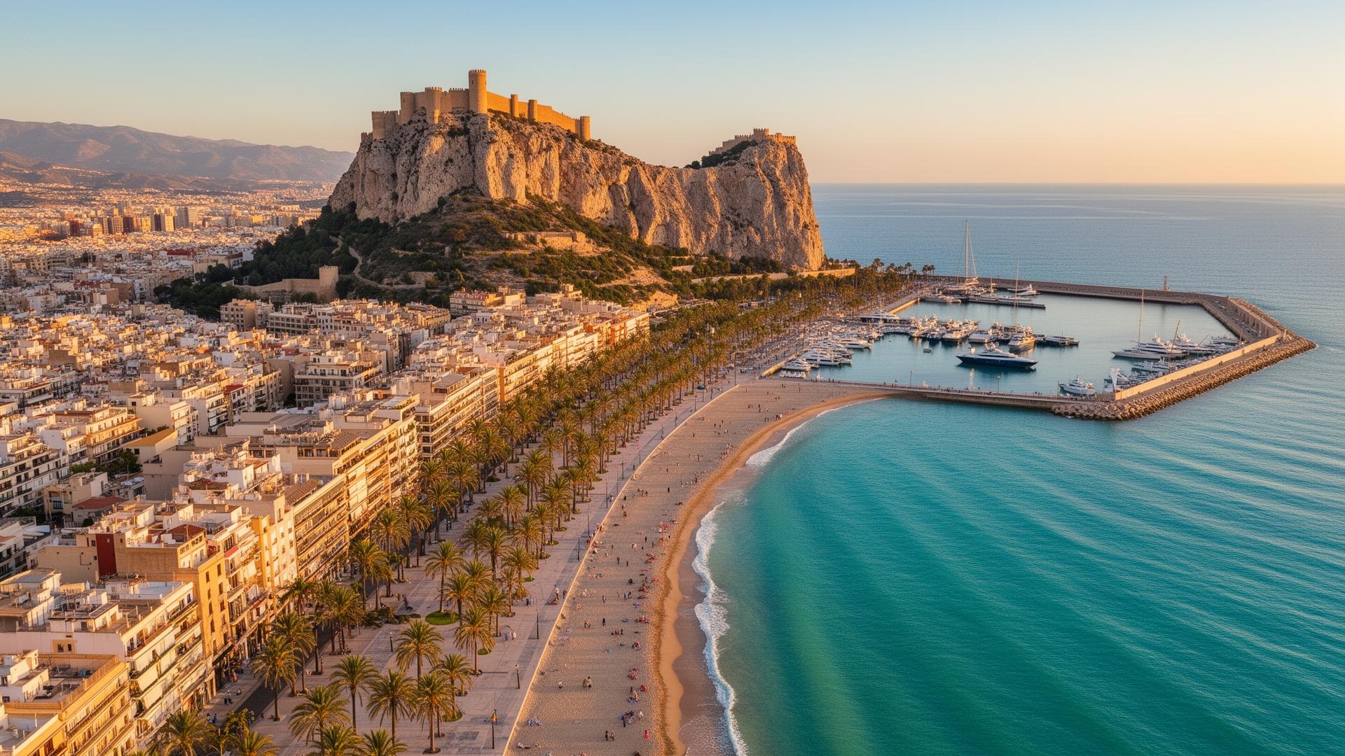 Alicante aerial view