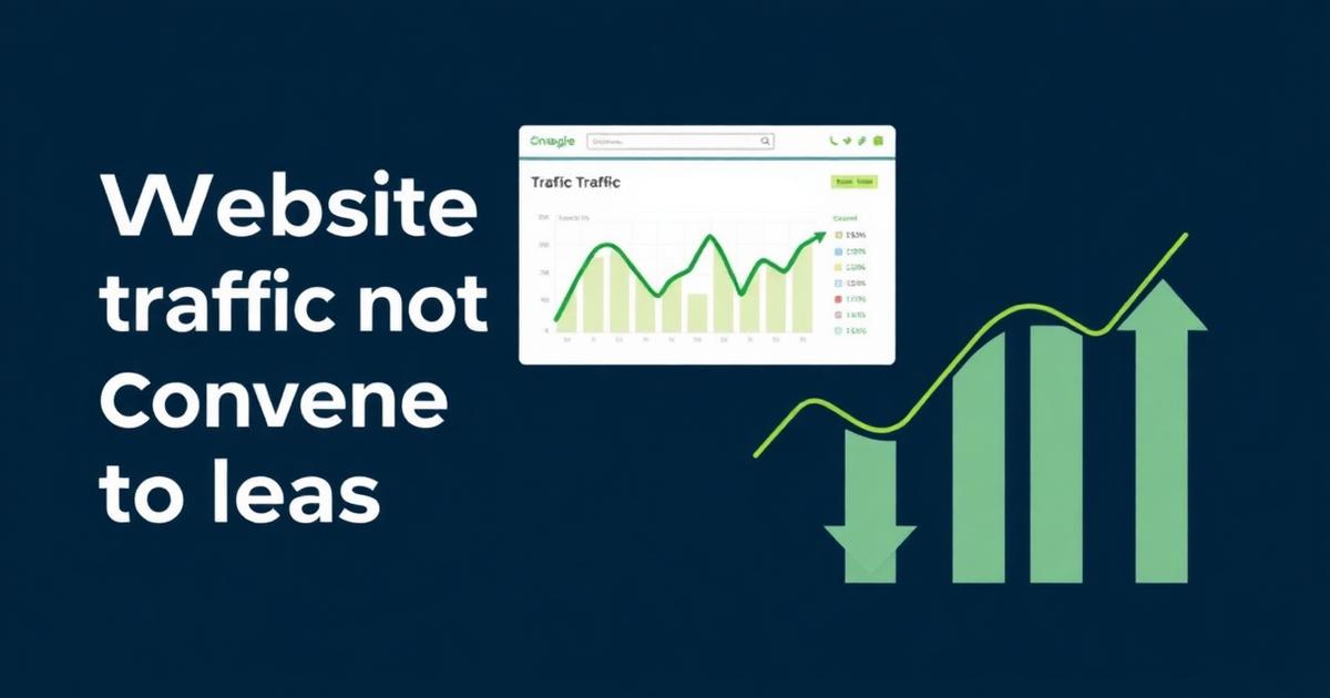 Why Your Website Gets Traffic But No Leads (And How to Fix It)