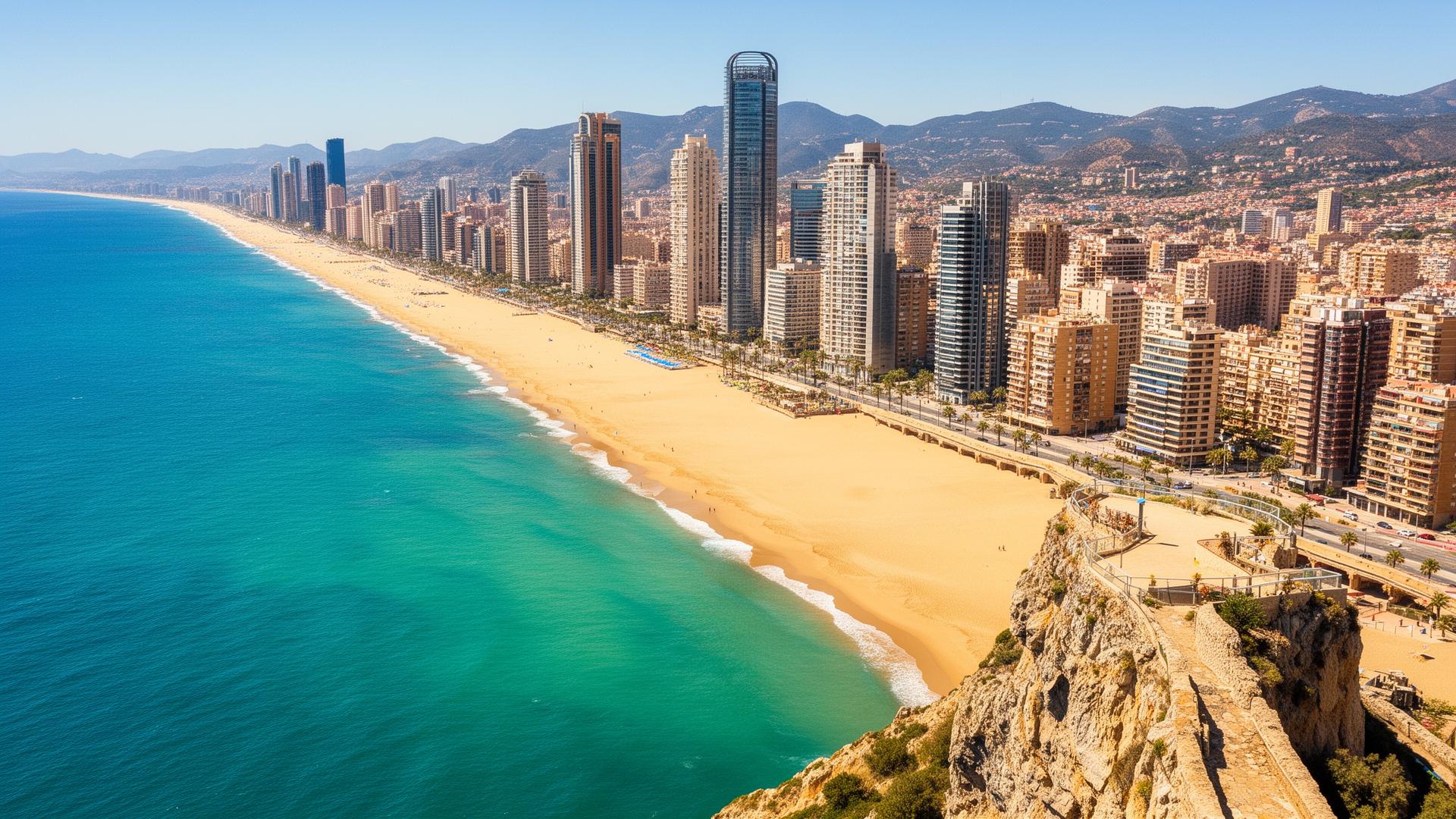 Benidorm aerial view